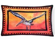 Bird Pelican Decorative Canvas Fabric Pillow