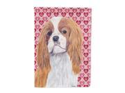 Cavalier Spaniel Hearts Love and Valentine s Day Flag Canvas House Size