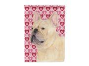 French Bulldog Hearts Love Valentine s Day Flag Canvas House Size