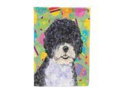 Portuguese Water Dog Easter Eggtravaganza Flag Canvas House Size
