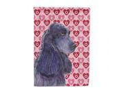 Cocker Spaniel Hearts Love and Valentine s Day Portrait Flag Canvas House Size