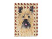 Cairn Terrier Fall Leaves Portrait Flag Canvas House Size