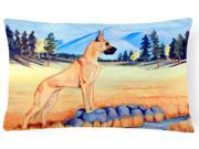 Great Dane Decorative Canvas Fabric Pillow