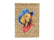 Dachshund Red Dog Country Lucky Horseshoe Flag Canvas House Size