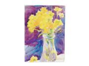 Yellow Flowers in a vase Flag Canvas House Size