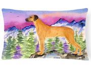 Rhodesian Ridgeback Decorative Canvas Fabric Pillow