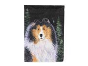 Starry Night Collie Flag Canvas House Size