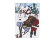 Santa Claus delivering packages Flag Canvas House Size CN5288CHF