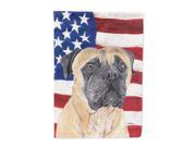 USA American Flag with Mastiff Flag Canvas House Size