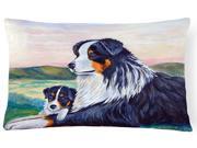 Australian Shepherd Decorative Canvas Fabric Pillow