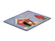 Dog House Collection Bull Terrier Red Mouse Pad Hot Pad or Trivet BB2888MP