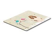 Christmas Presents between Friends Basset Hound Mouse Pad Hot Pad or Trivet BB2493MP