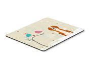 Christmas Presents between Friends English Foxhound Mouse Pad Hot Pad or Trivet BB2582MP