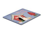 Dog House Collection Bull Terrier White Mouse Pad Hot Pad or Trivet BB2892MP