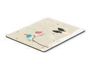 Christmas Presents between Friends Papillon Black White Mouse Pad Hot Pad or Trivet BB2548MP