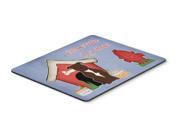 Dog House Collection Staffordshire Bull Terrier Chocolate Mouse Pad Hot Pad or Trivet BB2802MP