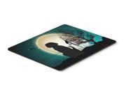 Halloween Scary Black Labrador Mouse Pad Hot Pad or Trivet BB2247MP
