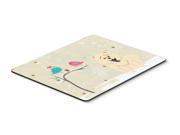 Christmas Presents between Friends Chow Chow White Mouse Pad Hot Pad or Trivet BB2612MP