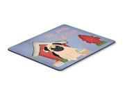Dog House Collection Pug Fawn Mouse Pad Hot Pad or Trivet BB2762MP