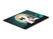 Halloween Scary Border Collie Black White Mouse Pad Hot Pad or Trivet BB2308MP