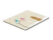 Christmas Presents between Friends Poodle Tan Mouse Pad Hot Pad or Trivet BB2541MP