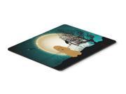 Halloween Scary Poodle Tan Mouse Pad Hot Pad or Trivet BB2259MP