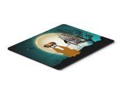 Halloween Scary Flashy Fawn Boxer Mouse Pad Hot Pad or Trivet BB2306MP
