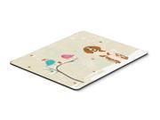 Christmas Presents between Friends Brittany Spaniel Mouse Pad Hot Pad or Trivet BB2544MP