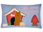 Dog House Collection Karelian Bear Dog Canvas Fabric Decorative Pillow BB2776PW1216
