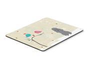 Christmas Presents between Friends Poodle Silver Mouse Pad Hot Pad or Trivet BB2540MP