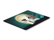 Halloween Scary Smooth Fox Terrier Mouse Pad Hot Pad or Trivet BB2288MP