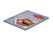 Dog House Collection Staffordshire Bull Terrier Brown Mouse Pad Hot Pad or Trivet BB2801MP