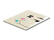 Christmas Presents between Friends Border Collie Black White Mouse Pad Hot Pad or Trivet BB2590MP