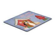 Dog House Collection English Bulldog Red White Mouse Pad Hot Pad or Trivet BB2874MP