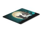 Halloween Scary Chinese Crested Black Mouse Pad Hot Pad or Trivet BB2302MP