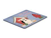 Dog House Collection English Bulldog White Mouse Pad Hot Pad or Trivet BB2877MP