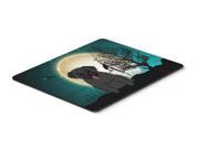 Halloween Scary Pug Black Mouse Pad Hot Pad or Trivet BB2196MP