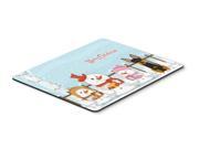 Merry Christmas Carolers English Toy Terrier Mouse Pad Hot Pad or Trivet BB2440MP