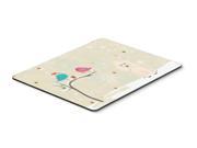 Christmas Presents between Friends Poodle White Mouse Pad Hot Pad or Trivet BB2542MP