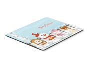 Merry Christmas Carolers Jack Russell Terrier Mouse Pad Hot Pad or Trivet BB2439MP