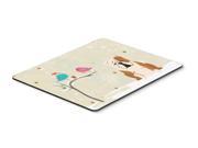 Christmas Presents between Friends English Bulldog Fawn White Mouse Pad Hot Pad or Trivet BB2597MP