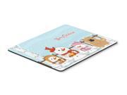 Merry Christmas Carolers Chow Chow Cream Mouse Pad Hot Pad or Trivet BB2475MP