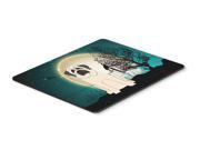 Halloween Scary Mastiff White Mouse Pad Hot Pad or Trivet BB2207MP