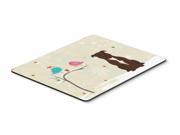 Christmas Presents between Friends Staffordshire Bull Terrier Chocolate Mouse Pad Hot Pad or Trivet BB2520MP