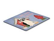 Dog House Collection Mastiff White Mouse Pad Hot Pad or Trivet BB2771MP