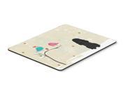 Christmas Presents between Friends Poodle Black Mouse Pad Hot Pad or Trivet BB2543MP
