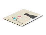 Christmas Presents between Friends Briard Black Mouse Pad Hot Pad or Trivet BB2553MP