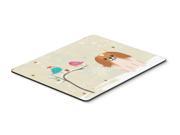Christmas Presents between Friends Pekingnese Red White Mouse Pad Hot Pad or Trivet BB2575MP