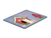 Dog House Collection Border Collie Red White Mouse Pad Hot Pad or Trivet BB2873MP