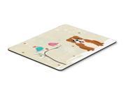 Christmas Presents between Friends English Bulldog Red White Mouse Pad Hot Pad or Trivet BB2592MP
